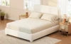Queen Bed Frame with Adjustable Height Headboard, Modern Platform Bed with Curved Cloud Headboard