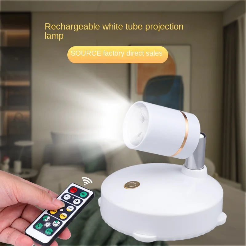 LED Rechargeable Spotlight Home Exhibition Painting Clothing Store Lighting Rechargeable Remote Control Spotlight