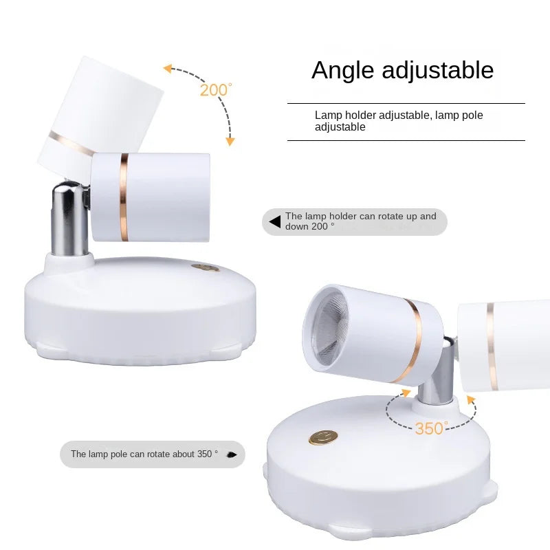 LED Rechargeable Spotlight Home Exhibition Painting Clothing Store Lighting Rechargeable Remote Control Spotlight