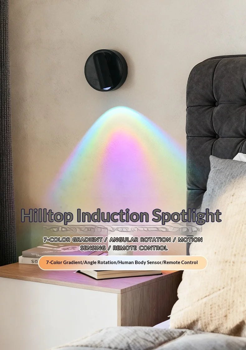 Wall Light LED light magnetic Spotlight Wireless USB Rechargeable No Punch Reading Light With Touch Switch Dimmable Bedside Lamp