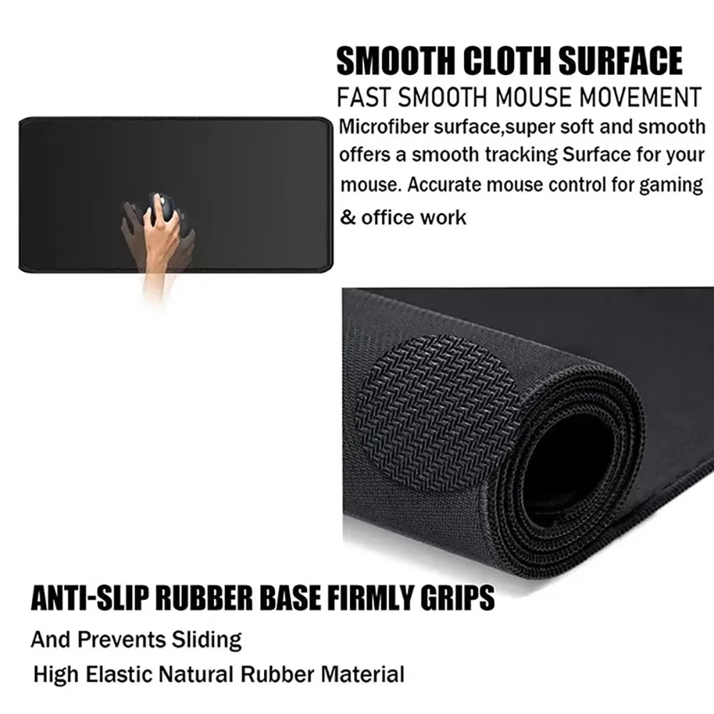 Red and Black Art Landscapes Large Mouse Pad Anti-Slip Durable Desk Mat Offices Accessories Keyboard Mouse Mat Tapis De Bureau