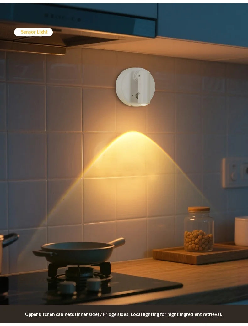 Wall Light LED light magnetic Spotlight Wireless USB Rechargeable No Punch Reading Light With Touch Switch Dimmable Bedside Lamp