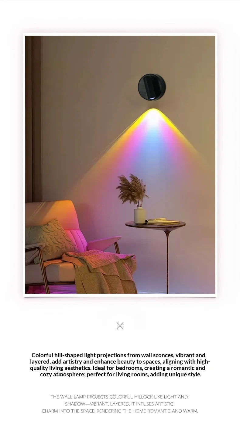 Wall Light LED light magnetic Spotlight Wireless USB Rechargeable No Punch Reading Light With Touch Switch Dimmable Bedside Lamp