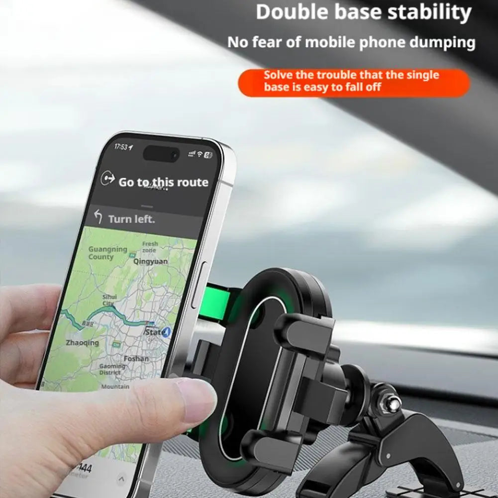 Car Phone Bracket Automobile Dashboard Curved Surface Adhesive Navigation Holder 17mm Ball Head Cellphone Support Accessories