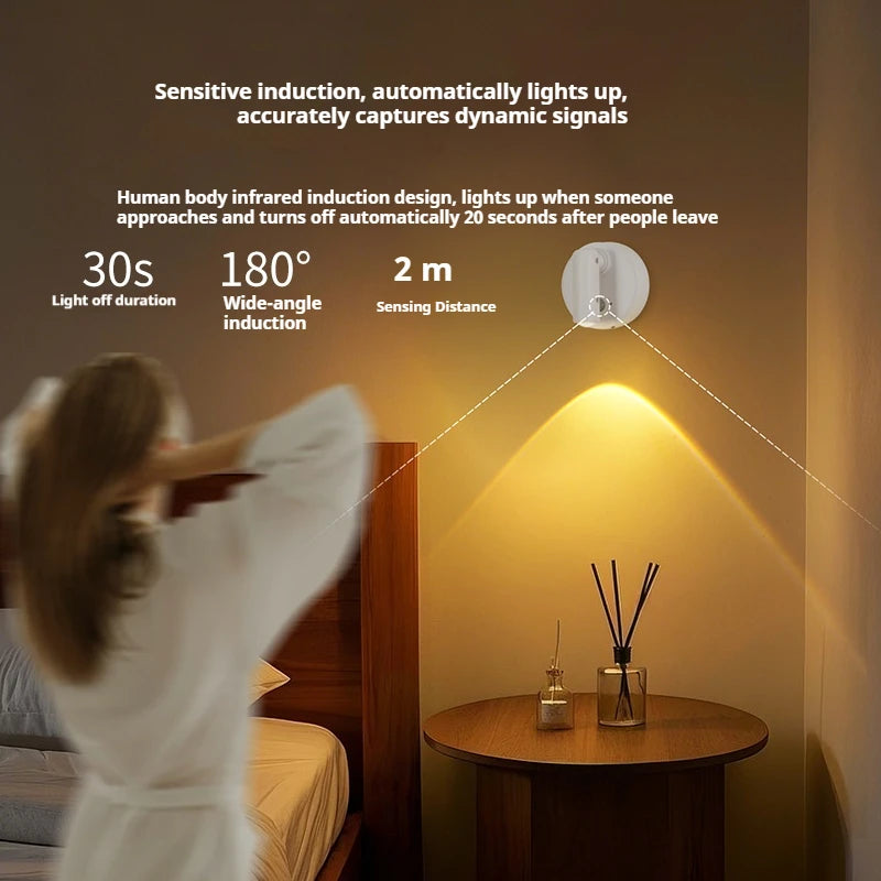 Magnetic Base USB Rechargeable LED Cordless Wall Light Touch Switch Dimmable Bedside Lamp For Reading  Atmosphere Light