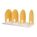 Metal Desktop Bookend,Anti-Slip Base & Smooth Rounded Edges,Matte Paint Finish,Sturdy Book Stopper for Home Office,Modern Design