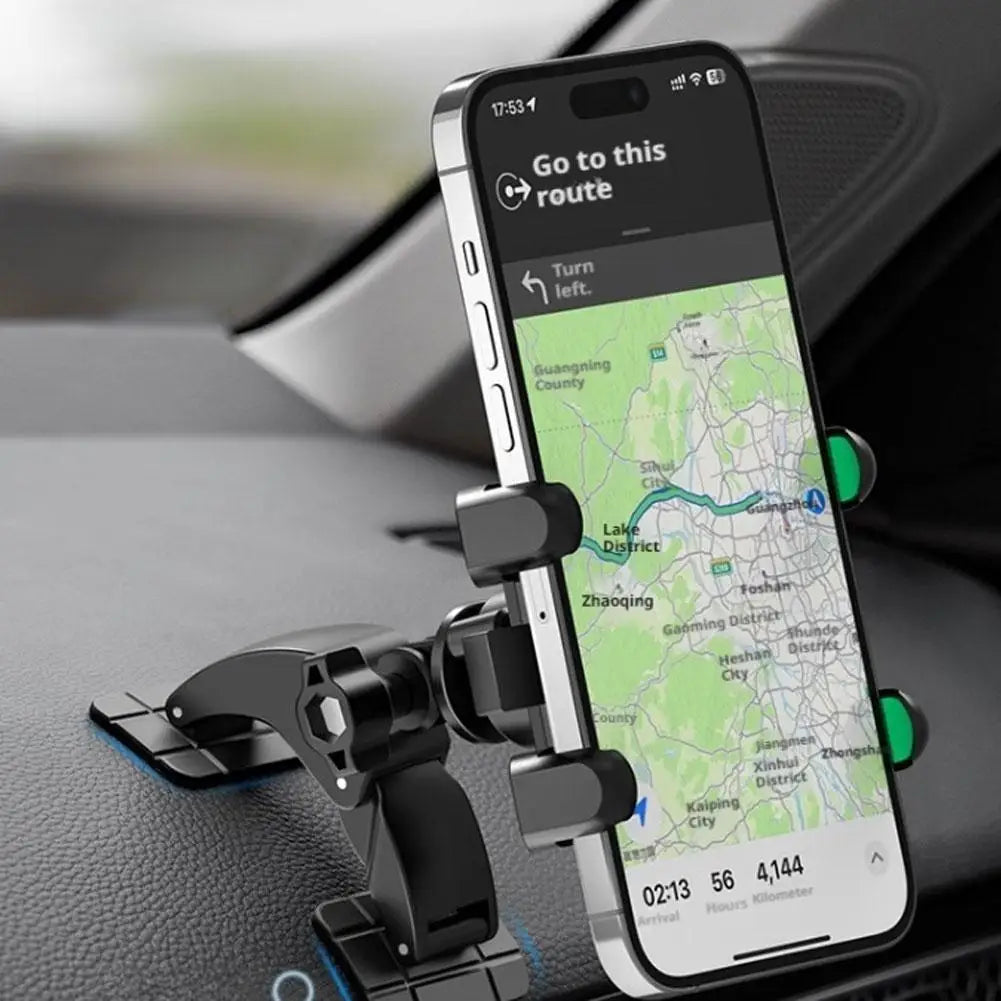 Car Phone Bracket Automobile Dashboard Curved Surface Adhesive Navigation Holder 17mm Ball Head Cellphone Support Accessories