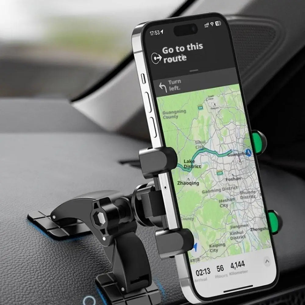 Car Phone Bracket Automobile Dashboard Curved Surface Adhesive Navigation Holder 17mm Ball Head Cellphone Support Accessories