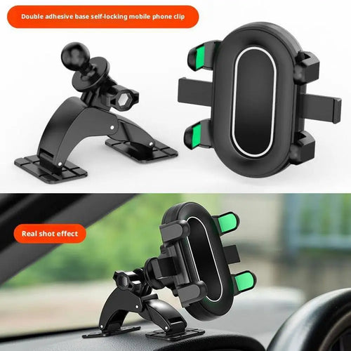 Car Phone Bracket Automobile Dashboard Curved Surface Adhesive Navigation Holder 17mm Ball Head Cellphone Support Accessories