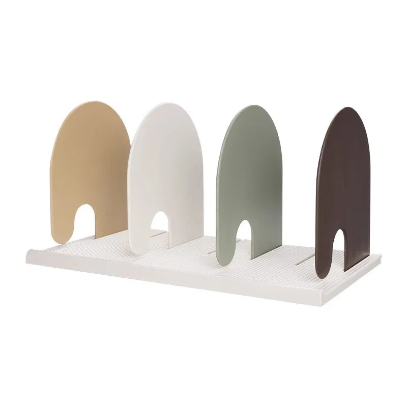 Metal Desktop Bookend,Anti-Slip Base & Smooth Rounded Edges,Matte Paint Finish,Sturdy Book Stopper for Home Office,Modern Design