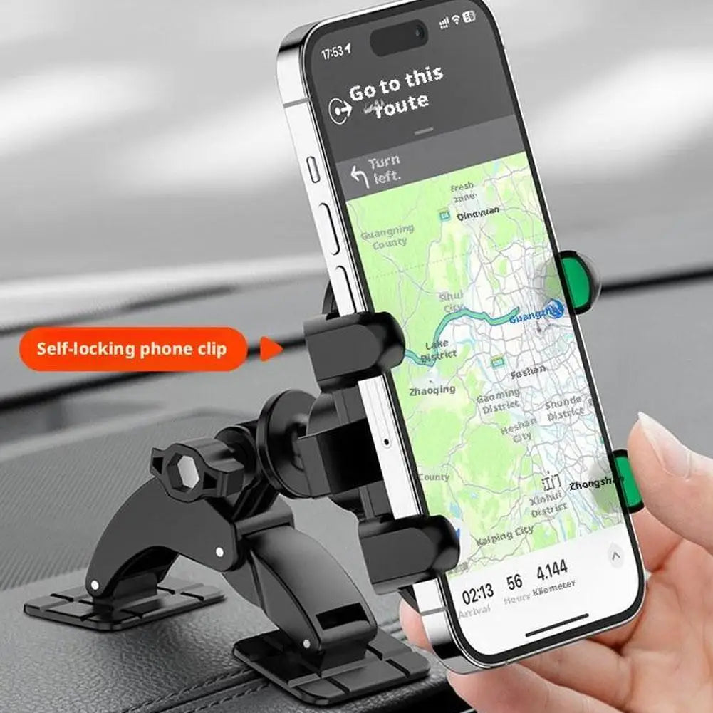 Car Phone Bracket Automobile Dashboard Curved Surface Adhesive Navigation Holder 17mm Ball Head Cellphone Support Accessories
