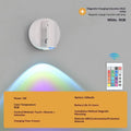 USB Rechargeable Wall Light LED light magnetic Spotlight Wireless No Punch Reading Light With Touch Switch Dimmable Bedside Lamp