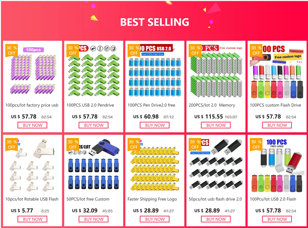 Fashion Rotatable USB 2.0 Flash Drive 128GB 64GB 32GB Colorful High Speed 16GB 8GB Memory Stick Waterproof Flash Disk PenDrive