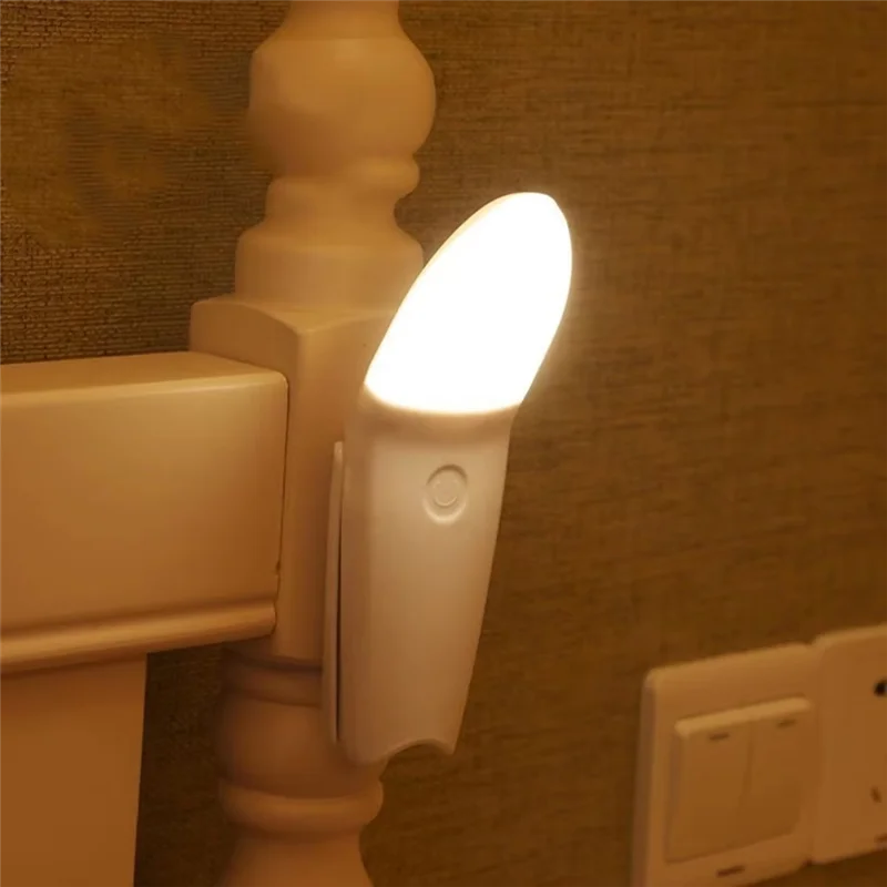 ABMH-3-Color LED Night Light Wall-Mounted Lamp Withtouch Switch Forreading Andbedside Use