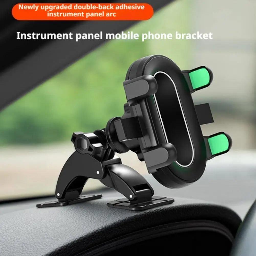 Car Phone Bracket Automobile Dashboard Curved Surface Adhesive Navigation Holder 17mm Ball Head Cellphone Support Accessories