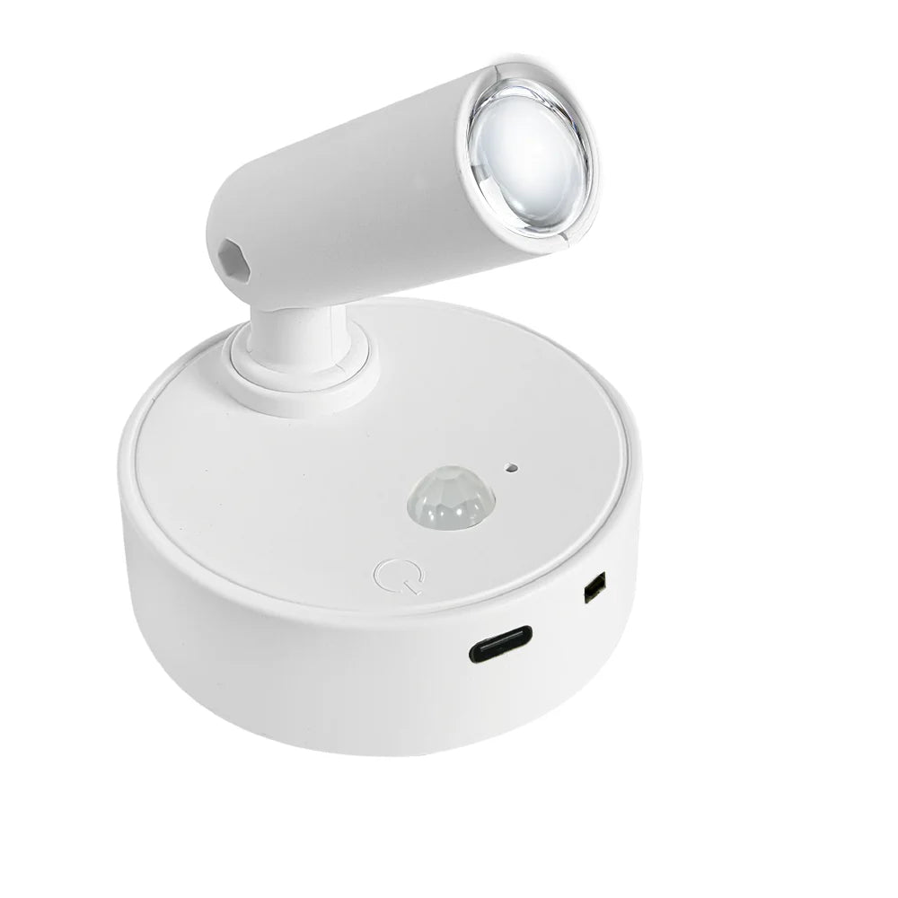 USB Rechargeable Wall Light LED light magnetic Spotlight Wireless No Punch Reading Light With Touch Switch Dimmable Bedside Lamp