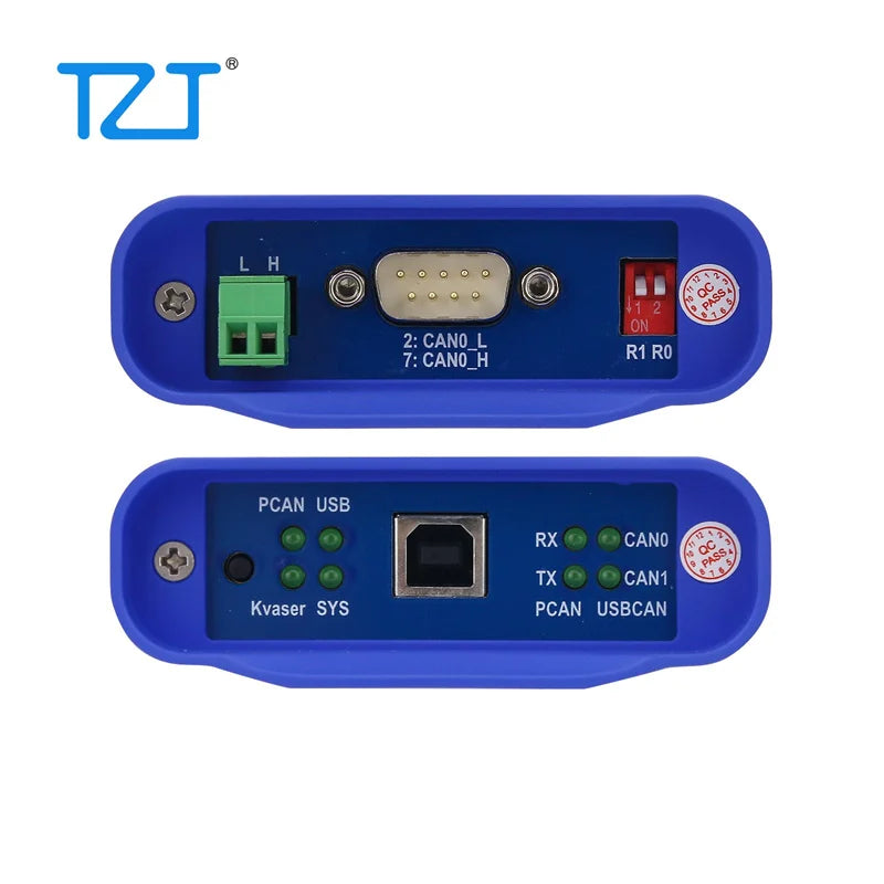 TZT Ultra-CAN-II CAN Analyzer CAN Box New Energy Tool Supports for USBCAN + PCAN/Kvaser + Dual Mode